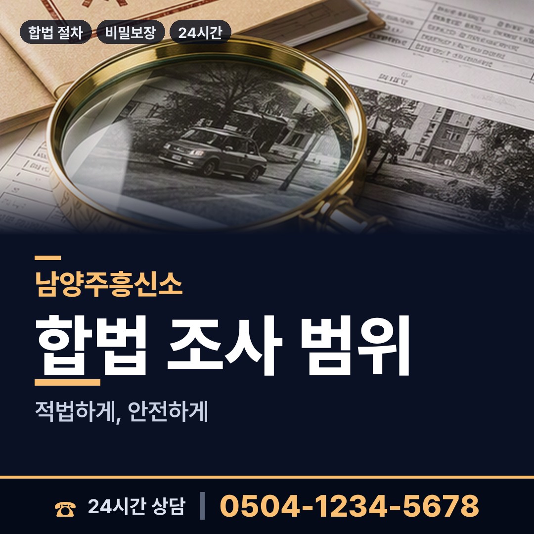 남양주 다산2동 흥신소 상담 안내